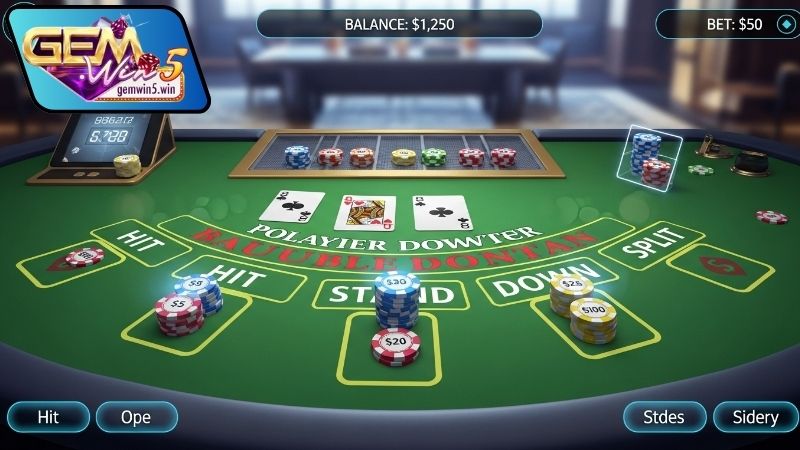 Các loại bàn chơi game bài Blackjack trực tuyến tại Gemwin